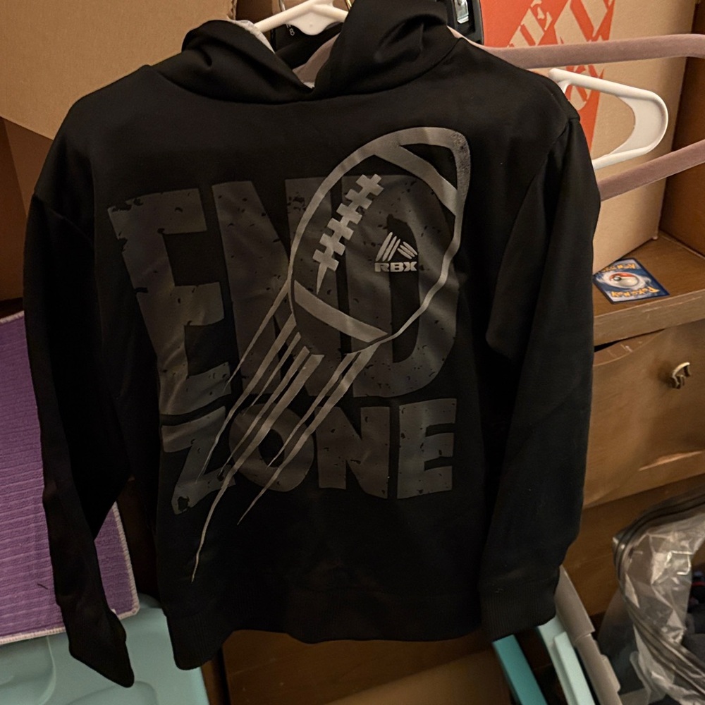 Reebok Black Football Graphic Hoodie